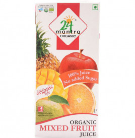 24 Mantra Organic Mixed Fruit Juice   Tetra Pack  1 litre